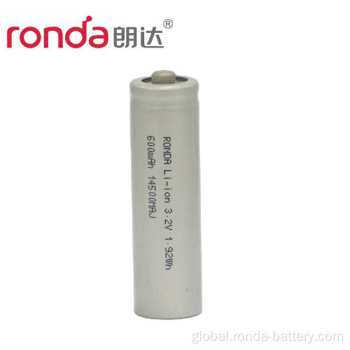 Battery For Head Torch IFR14500J-600mAh 3.2V Cylindrical LiFePO4 Battery Factory